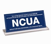 Countertop NCUA Signs